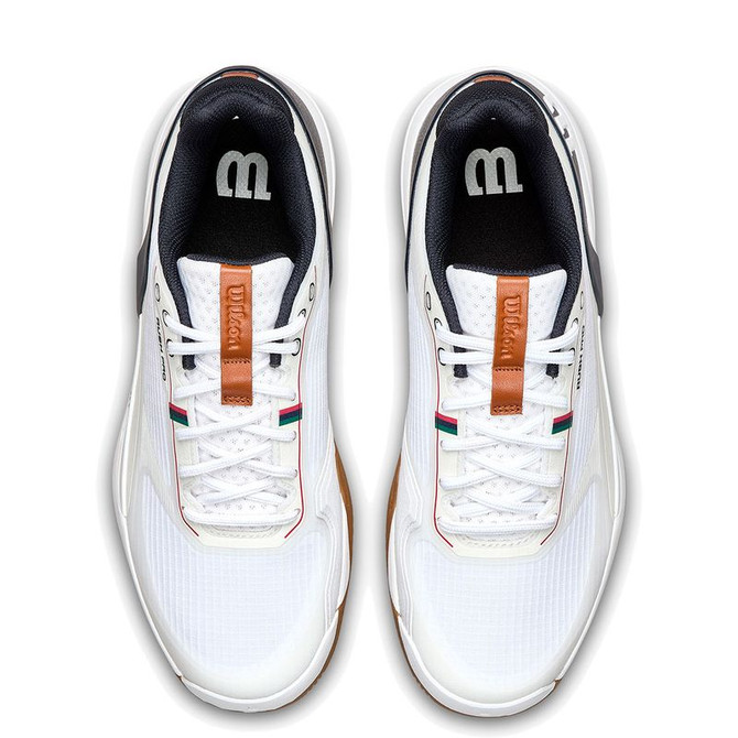 Wilson Rush Pro 5 Mens Tennis Shoe - White/Navy Blazer/Gum