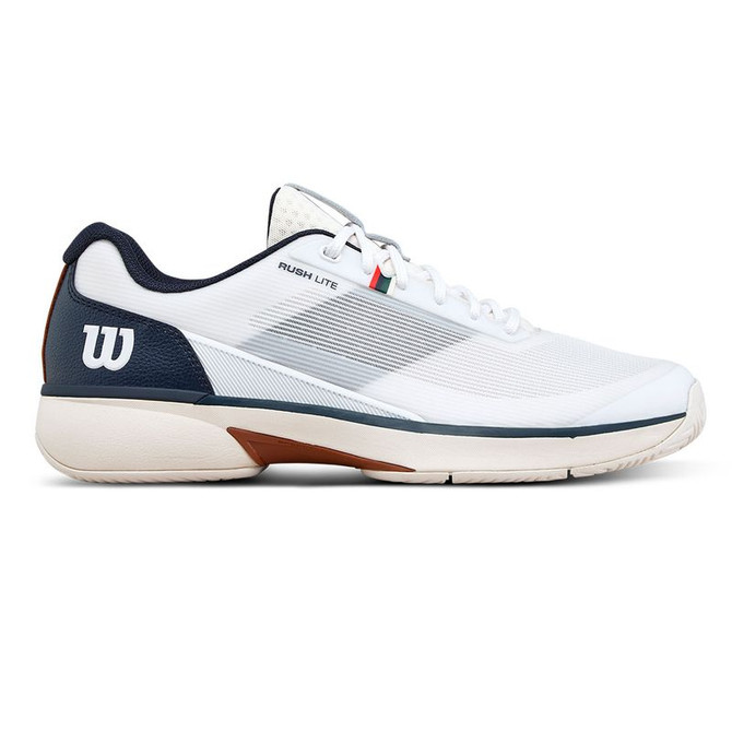 Wilson Rush Lite 5 Mens Tennis Shoe - White/Navy Blazer/Gum