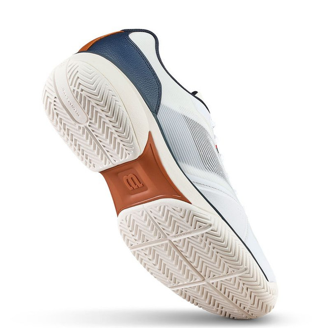 Wilson Rush Lite 5 Mens Tennis Shoe - White/Navy Blazer/Gum