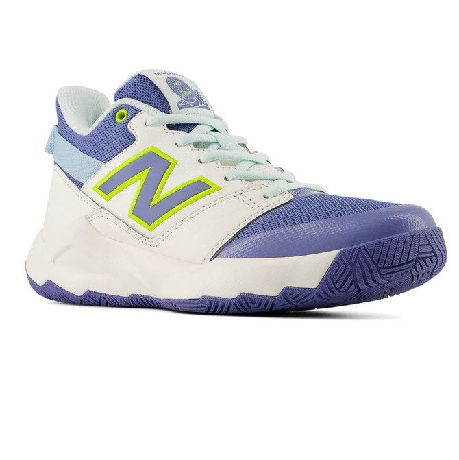 New Balance Junior Coco CG2 Tennis Shoe - Sea Salt/Glint Blue
