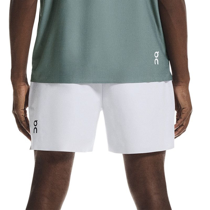 On 5 inch Court Short - White