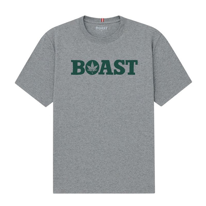 Boast Tee Shirt - Heather Grey/Green