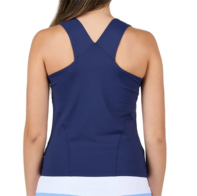 Sofibella Classic Currents Racerback Tank Top - Navy