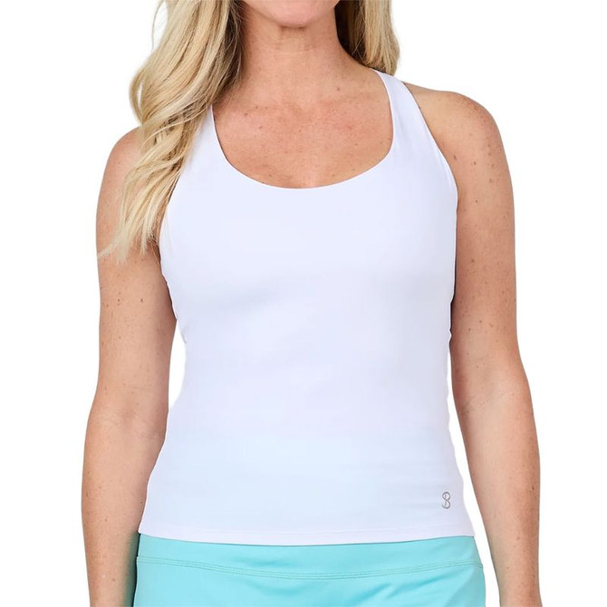 Sofibella Staples Racerback Tank Top - White