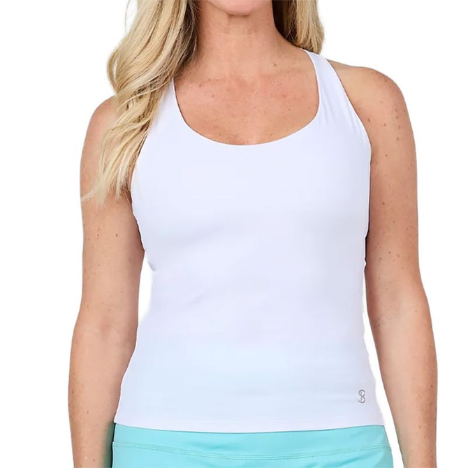 Sofibella Staples Racerback Tank Top - White