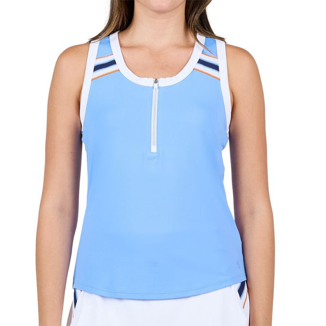 Sofibella Classic Currents Racerback Tank Top - Periwinkle