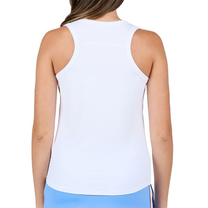 Sofibella Classic Currents Racerback Tank Top - White