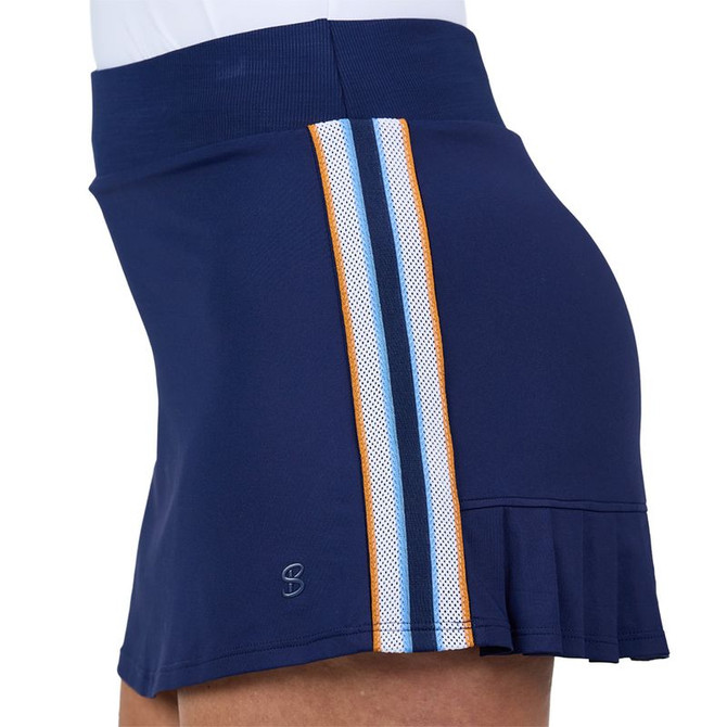 Sofibella Classic Currents 13 inch Skirt - Navy