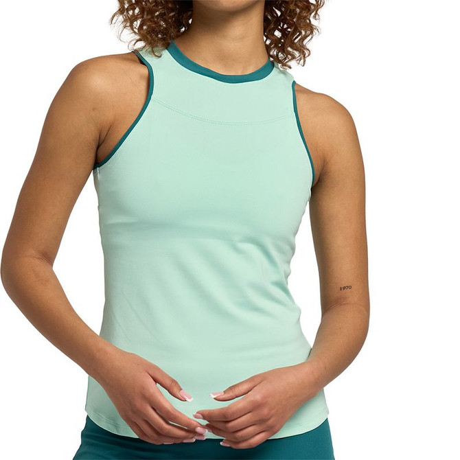 Lija Match Point Gracey Tank Top - Electric Mint/Everglade