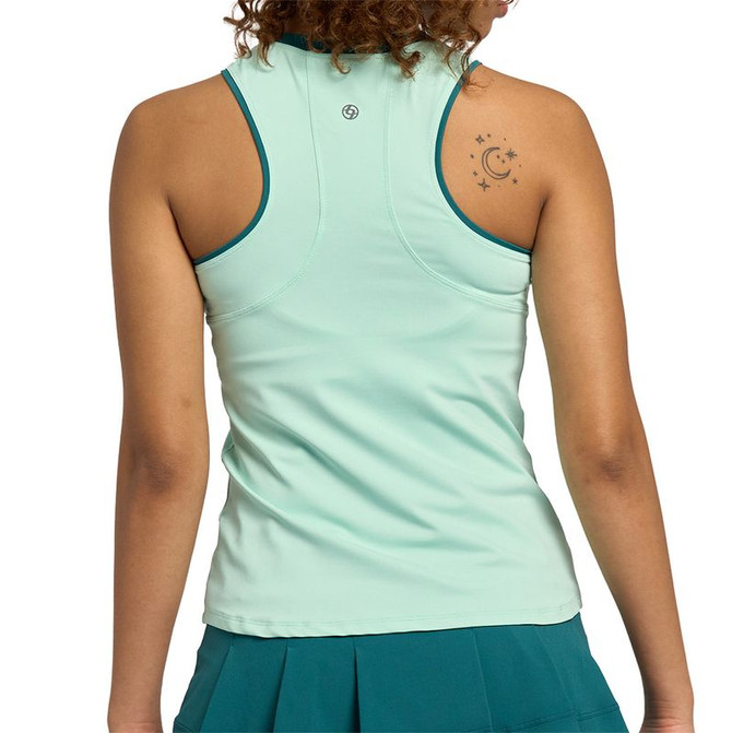 Lija Match Point Gracey Tank Top - Electric Mint/Everglade