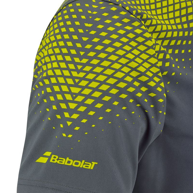 Babolat Aero Crew Neck Shirt - Grey/Aero