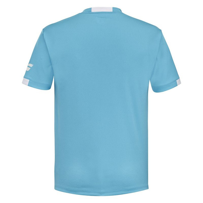 Babolat Play Crew Neck Boys Shirt - Cyan Blue