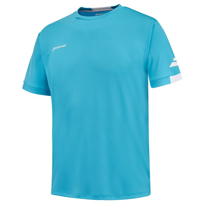 Babolat Play Crew Neck Shirt - Cyan Blue