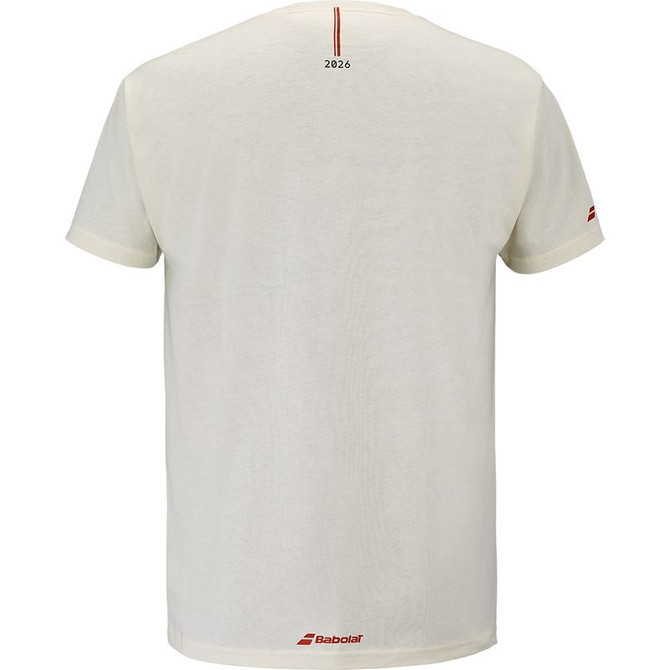 Babolat Exercise Message Tee Shirt - Cannoli Cream