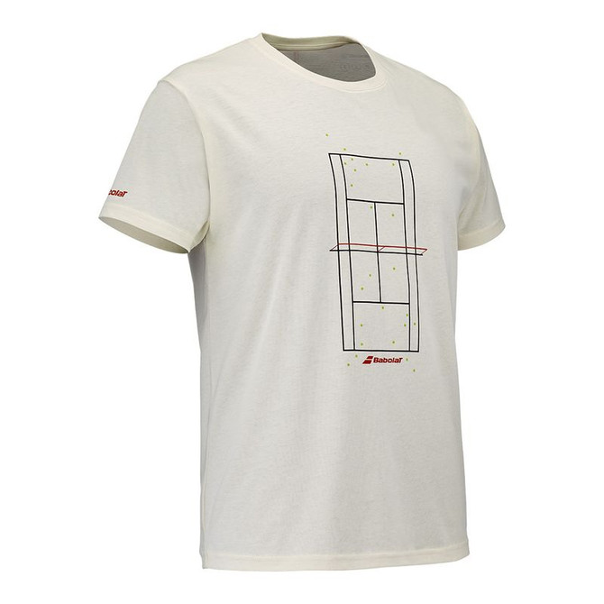 Babolat Exercise Message Tee Shirt - Cannoli Cream