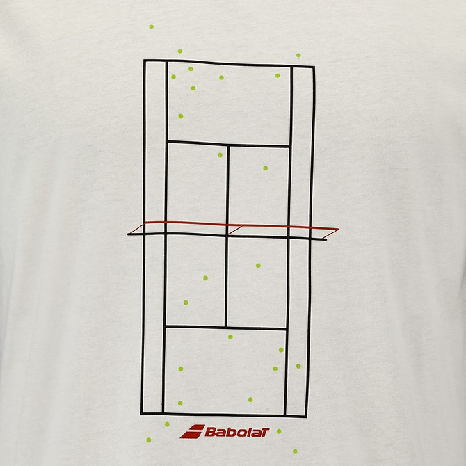 Babolat Exercise Message Tee Shirt - Cannoli Cream