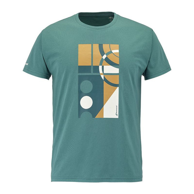 Babolat Exercise Message Tee Shirt - North Sea