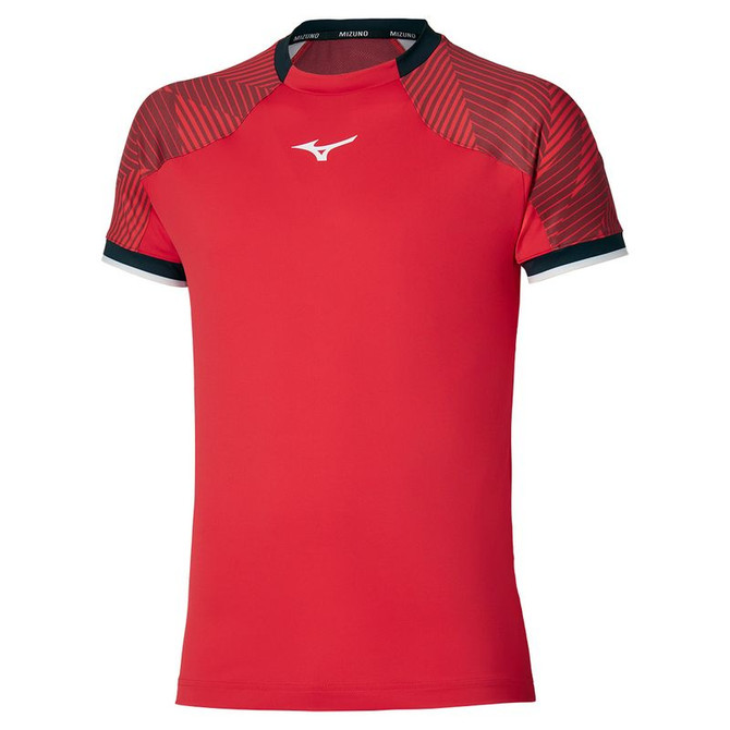 Mizuno Shadow Tee - Fiery Red