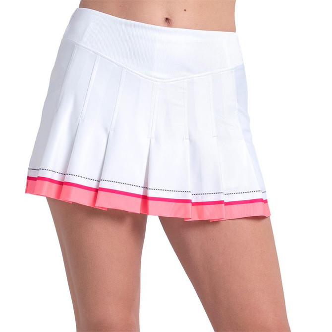 Lucky in Love Glow Set Pleat Skirt - White