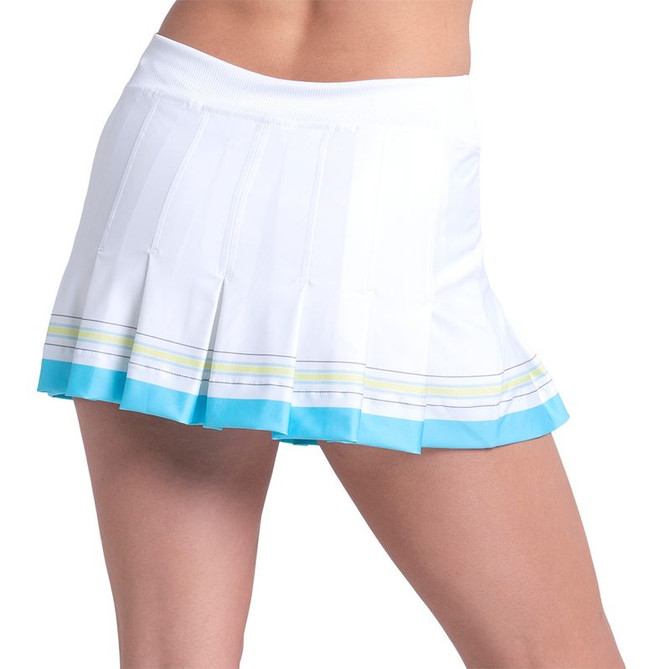Lucky in Love Lavish Lane Victory Skirt - White/Blue