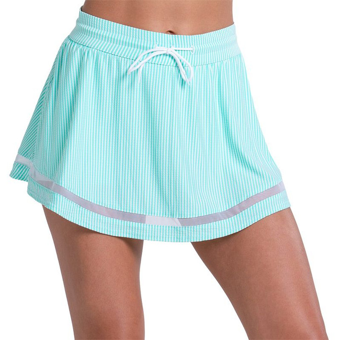Lucky in Love Tech Seersucker Skirt - Capri