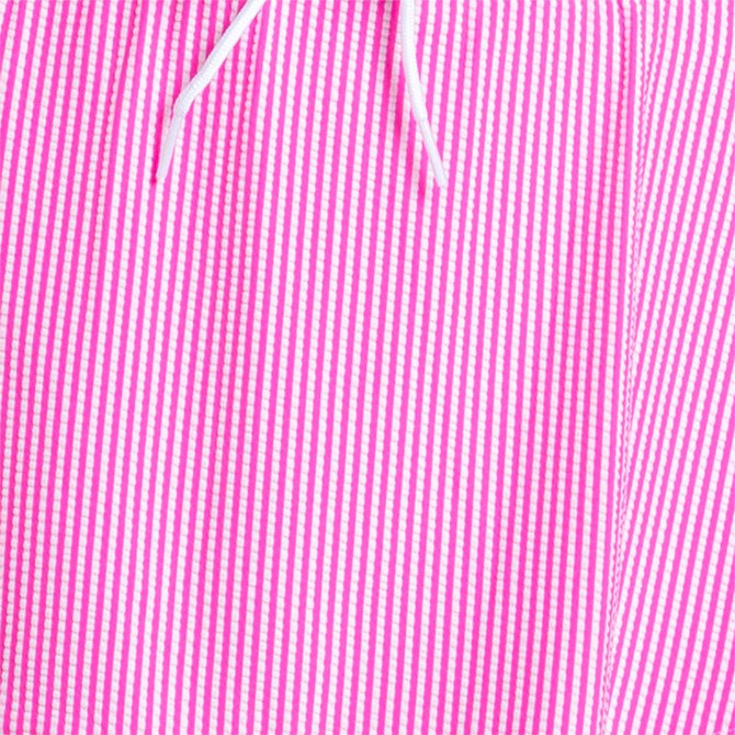 Lucky in Love Tech Seersucker Skirt - Neon Pink