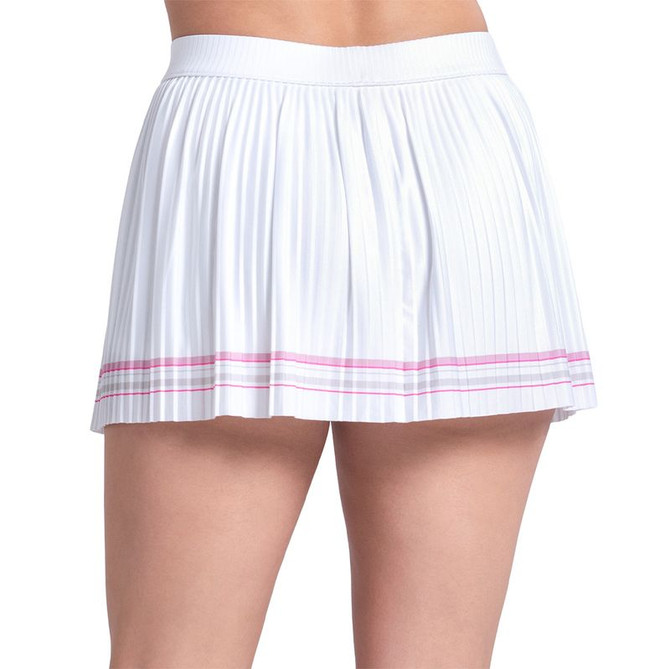 Lucky in Love Weave It To Me Woven Strokes Skirt - White