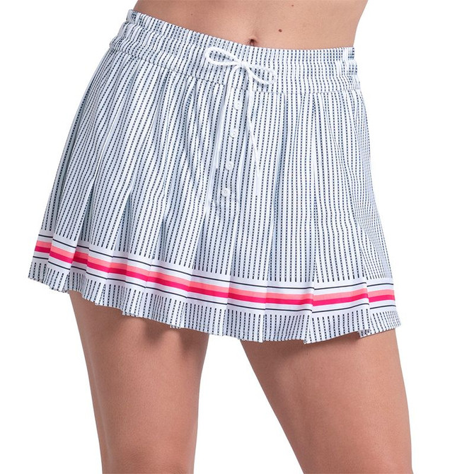 Lucky in Love Glow Set High Waist Stripe Skirt - Multi