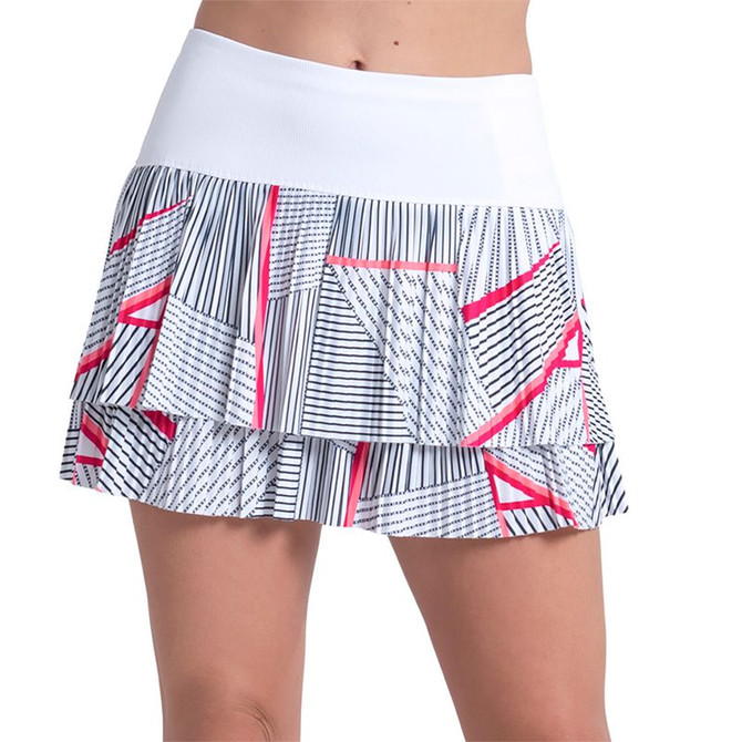 Lucky in Love Glow Set Geo Glow Skirt - White