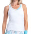 Lucky in Love Lavish Lane Stripe Tank Top - White