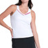Lucky in Love Glow Set Stripe Tank Top - White