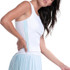 Lucky in Love Riviera Breeze Racer Rib Tank Top - White