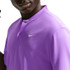 Nike Court Dri Fit Blade Solid Polo Shirt - Bright Violet/White