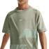 Nike Boys Dri Fit Printed Tee Shirt - Spruce Fog/White