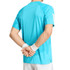 adidas Club 3 Stripe Tee Shirt - Signal Cyan