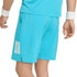 adidas Club 7 inch 3 Stripe Short - Signal Cyan
