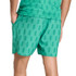 adidas Club Graphic 7 inch Short - Semi Court Green/Collegiate Green
