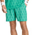 adidas Club Graphic 7 inch Short - Semi Court Green/Collegiate Green