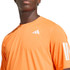 adidas Club 3 Stripe Tee Shirt - Pure Orange