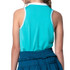 Lucky in Love Eyelet You Win Girls Henley Tank Top - Aquamarine