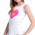 Lucky in Love Glow Set Girls Tank Top - White