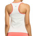 Lija Club Edit Starter Tank Top - White/Coral Reef
