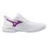 Mizuno Wave Exceed Tour 7 Clay Womens Tennis Shoe - White/Dahlia