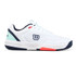 Wilson CourtGlide Mens Padel Shoe - White/Bay/Fiery Coral