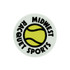 Midwest Racquet Sports Sticker - Black/White/Yellow