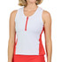 Sofibella Viva Hibiscus Racerback Tank Top - White