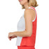 Sofibella Viva Hibiscus Racerback Tank Top - White