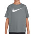 Nike Boys Dri Fit Short Sleeve Shirt - Smoke Grey/White