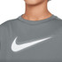 Nike Boys Dri Fit Short Sleeve Shirt - Smoke Grey/White