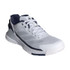 adidas Crazyquick LS Mens Padel Shoe - White/Silver Metallic/Dark Blue - Final Sale